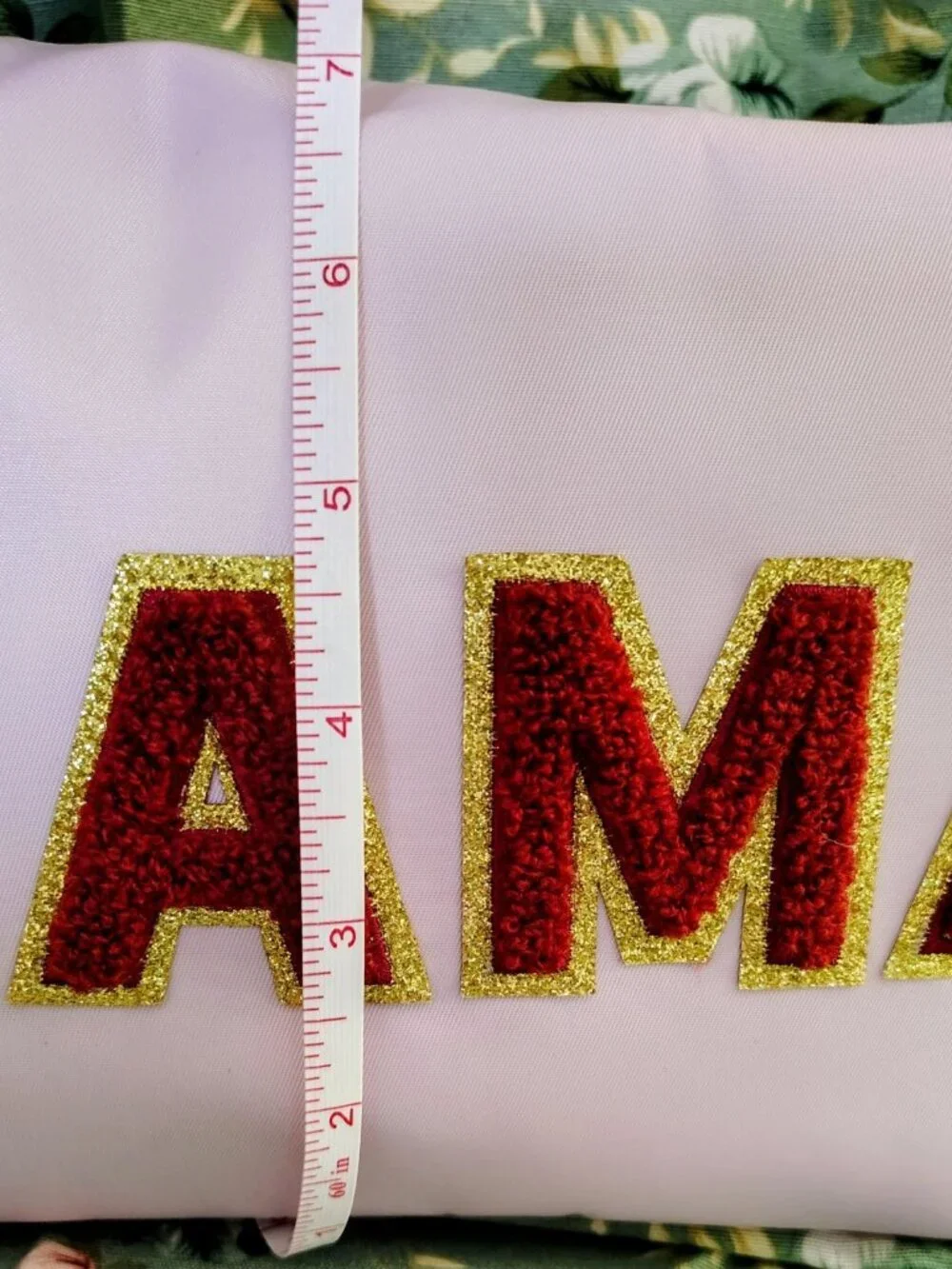 NWT Mama Pouch Cosmetic Bag Varsity Letters